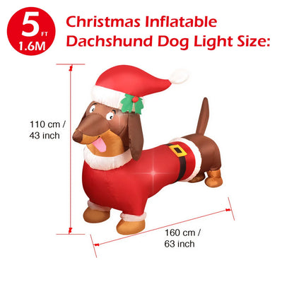 Christmas Inflatable Decorations - Gingerbread Man, Glowing Snowman, Branch Snowman, Gift Bag Snowman LED Light Lawn Decorations