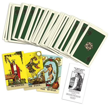Classic Smith Waite Borderless Tarot Card, Retro Original Art Style, Board Game Mind Exploration Divination Card