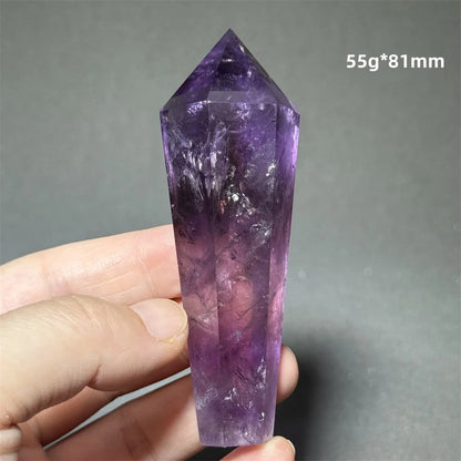 Amethyst Scepter Natural Mineral Quartz Gem Aura Spiritual Meditation Treatment Energy Home Garden Feng Shui Decoration