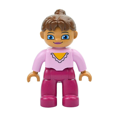 Figures Dolls Big Size Building Blocks Family Action Workers Doctor Police Farmer Compatible Large Bricks Duploes Kid Toys