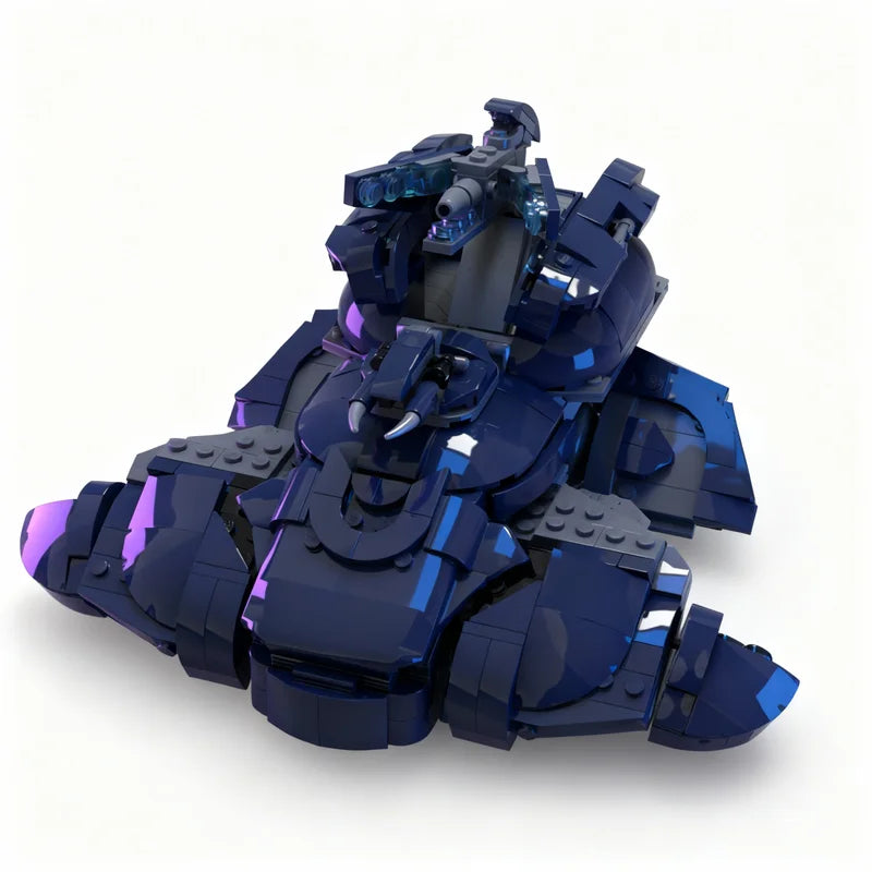 813pcs MOC T26 Zurdo Pattern Wraith Mortar Tank Halo Space Model Building Blocks Creative Gift DIY Display Decor Adult Premium