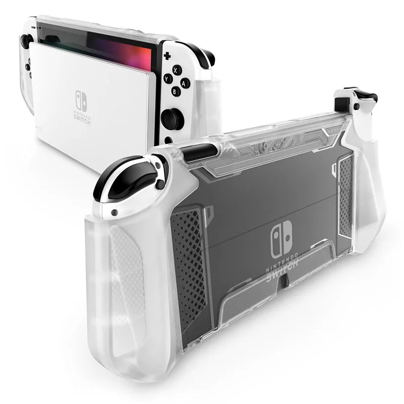 MUMBA Dockable Case For Nintendo Switch OLED 2021 Blade Series TPU Grip Protective Cover Compatible with Joy-Con Controller