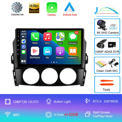 Android 16 Auto Car Radio Video Multimedia Player For Mazda Mx5 2005 - 2012 Navigation GPS Autoradio Head Unit Monitor Carplay