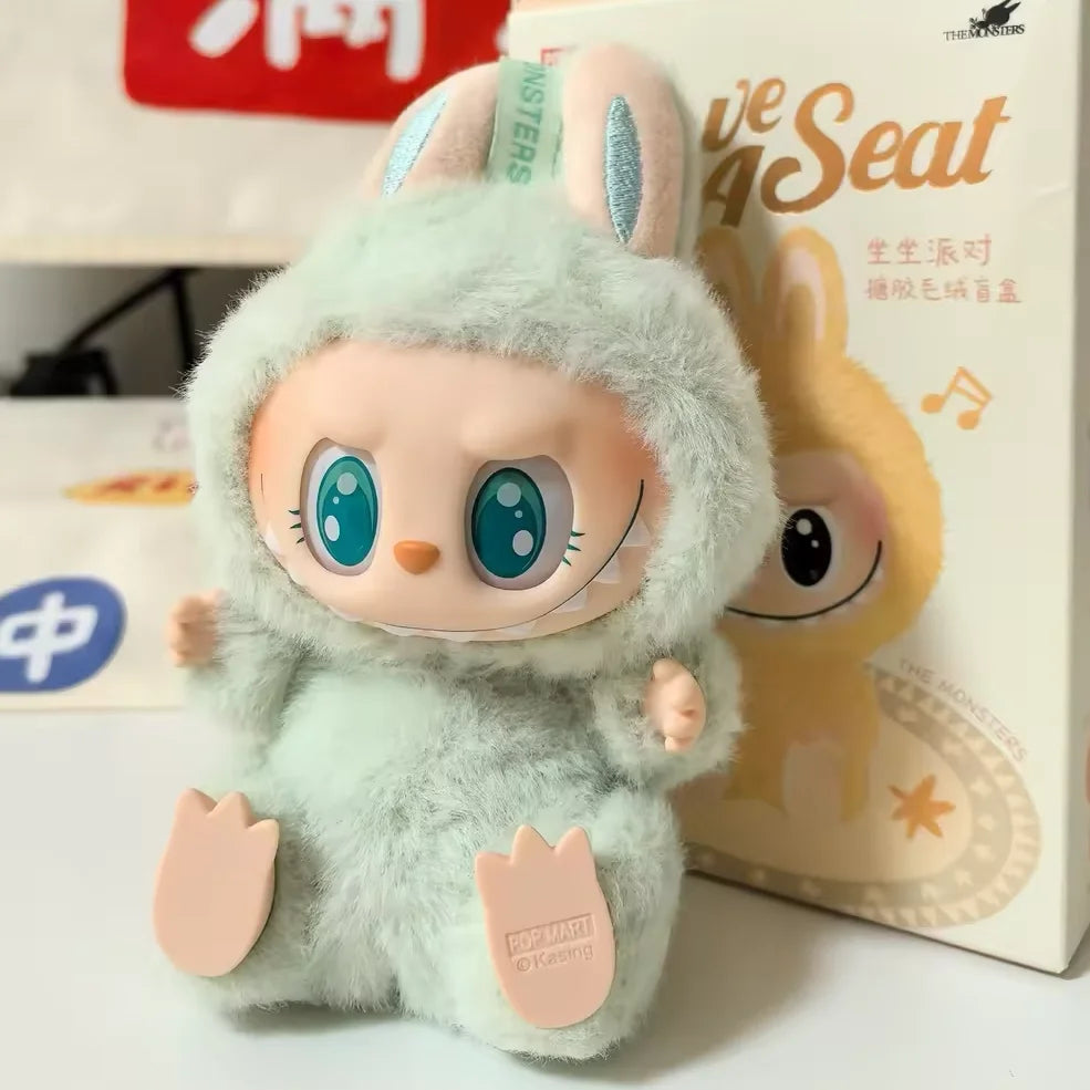 Labubu Doll POP MART Blind Box 100% Authentic THE MONSTERS 2.0 Have a Seat Plush Pendant Gift - Mystery Box - Collectible Toys