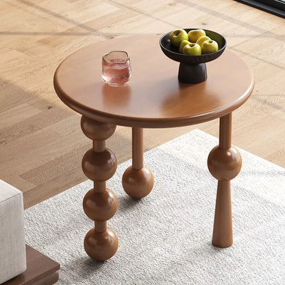 Scandinavian Solid Rubber Wood Table Small Side Table Creative Design Coffee Table Living Room Household Sofa Side Table