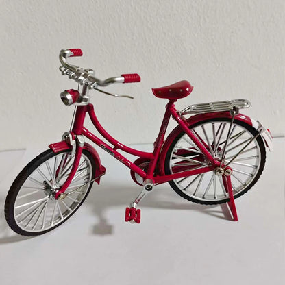 Simulation Retro 28 metal die-cast bicycle model 1:18 Mini Alloy Bicycle Model Creative DIY home Decoration crafts Adult Fun Toy