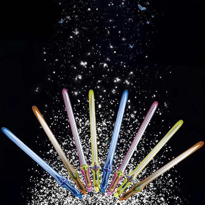 8pcs Children's Inflatable Sword Foil Balloons Hand-Held Striking Sticks Boys Girls Birthday Party Toys Performance Props Gift