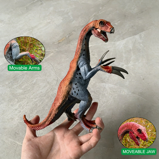 Therizinosaurus Dinosaur Toy, Movable Jaw & Arms Realistic Dino Action Figure, Educational Model Birthday Gift for Dinosaur Fans