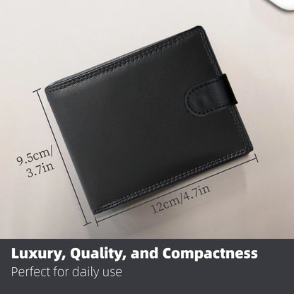 1pc Elegant PU Leather Large Capacity Slim Design Wallet With Multi-Card Slots, Ideal Gift For Men