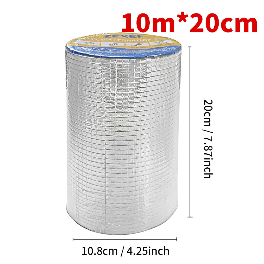 Self-adhesive Butyl Sealing Tapes Waterproof High Temperature Resistance Aluminum Thicken Butyl Tape for Home Car Accessories
