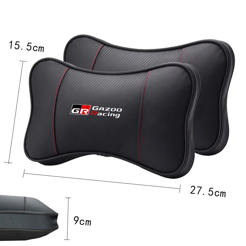 Car Ornaments Seat Headrest Auto Neck Pillow For Toyota GR Gazoo Racing Yaris Supra A90 GT GT3 GR86 Corolla accessories interior