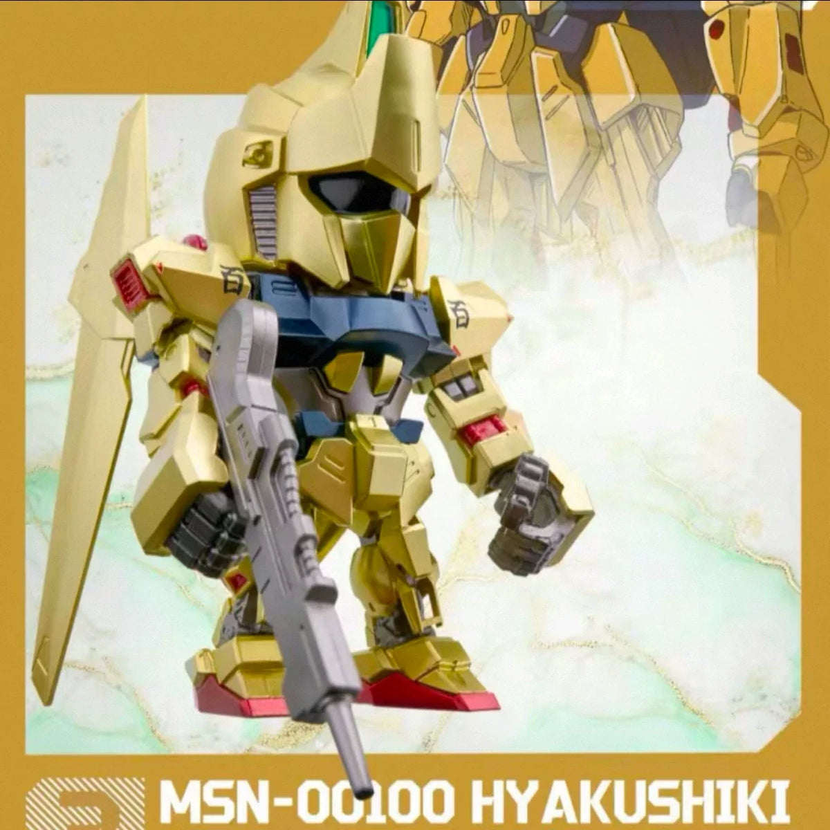 2026 Qmsv Mini Gold Team Gundam Blind Box Q Version Figure Golden Coating Hidden Style Desktop Decor Toy Gift For Gundam Fans