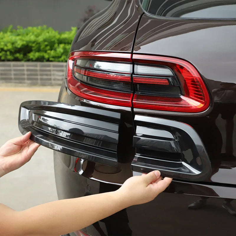 For Porsche Macan 2014-2017 ABS Black Car Tail Light Cover Brake Light Wide Indicator Protective Cover Decorative Accessories