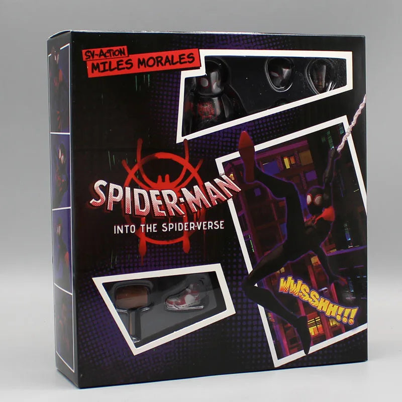 Marvel Legends In Stock Miles Morales Spiderman Action Figure Spider Verse Shf Anime Statue Collectible Toy For Adult Collection