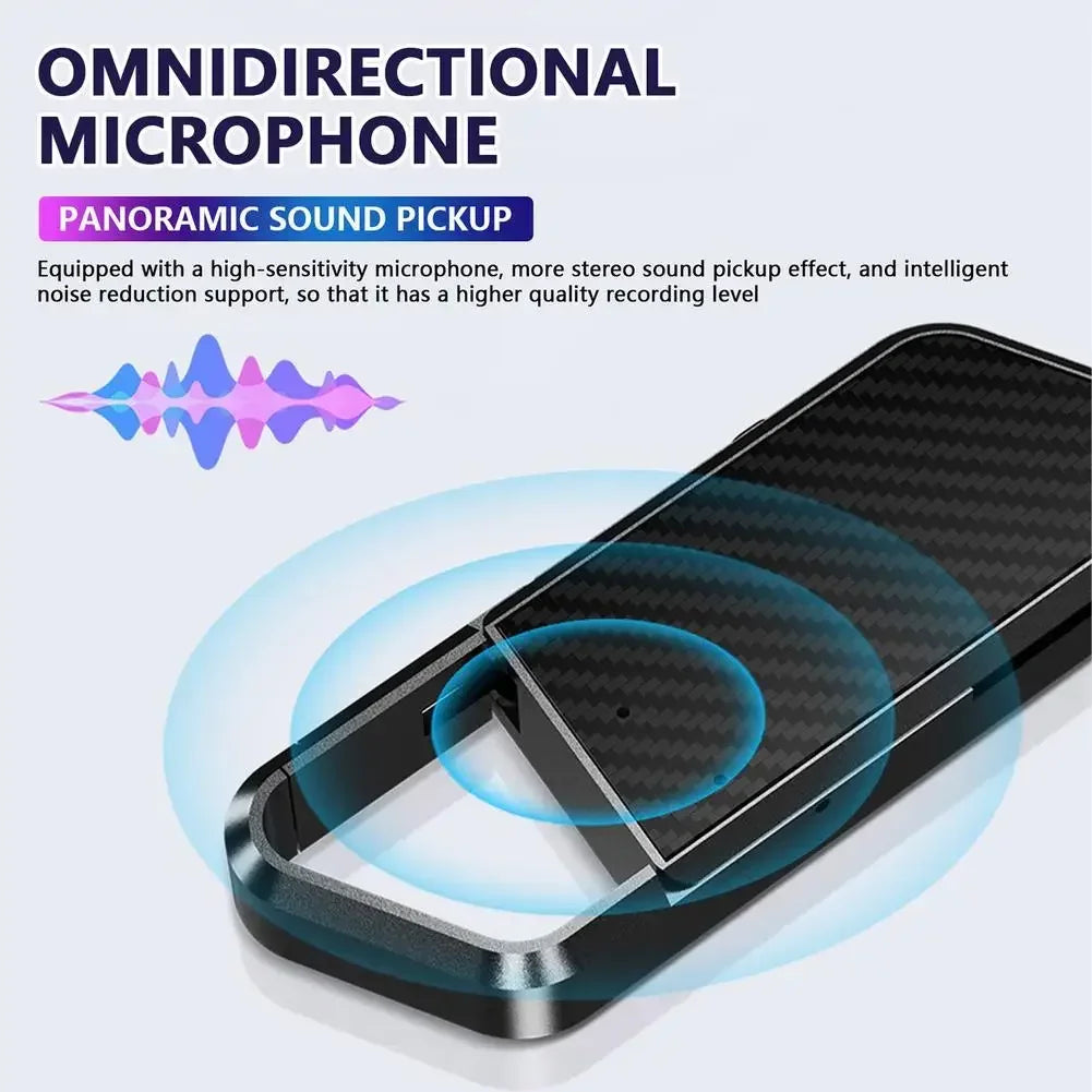128GB Keychain Sound Activated Voice Recorder Key Hook Mini Dictaphone Voice Audio Recording Espia 8-64G Noise Reduce MP3 Player