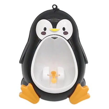 Potty Training Urinal Standing Urinal for Toddler Boys Wall Mounted Penguin-Shaped Toilet Training Pee Stand for Boys Nursery