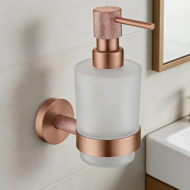 High Quality Soap Dispenser Toilet Brush Holder Toilet Paper Holder Towel Bar Rail Rack Hanger Hook Bathroom Accessories Set