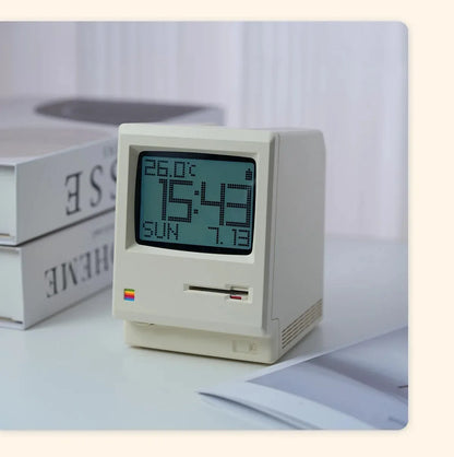 60 Hours Standby Retro Maclock Alarm Clock Student Specific Wake-Up Artifact Desktop Decor Electronic Display Creativity Clock
