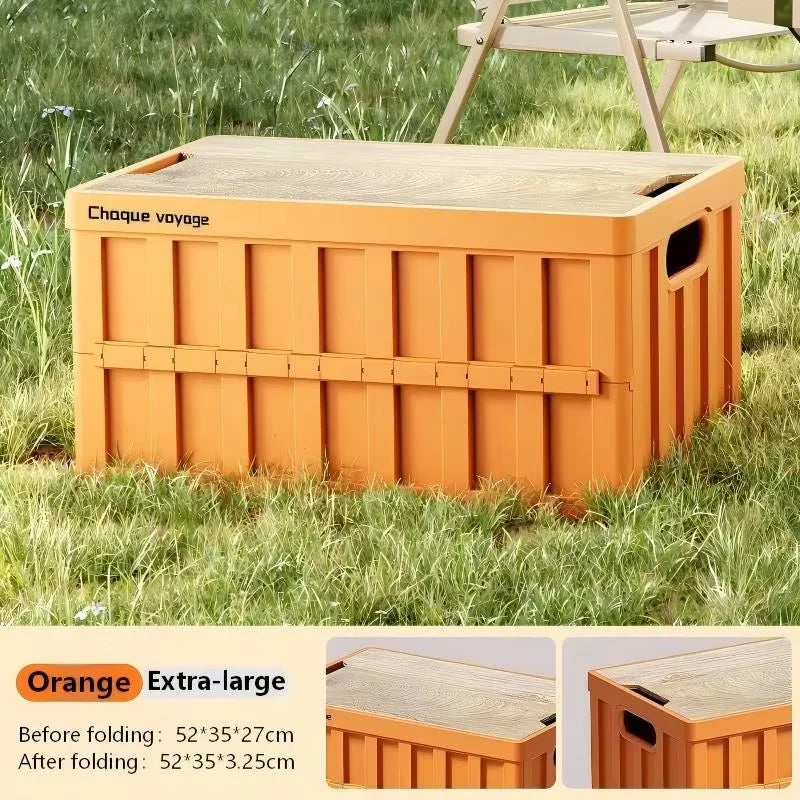 Outdoor Camping Storage Box, Home Bedroom Organization Folding Box, Car Trunk Moving Camping Storage Box