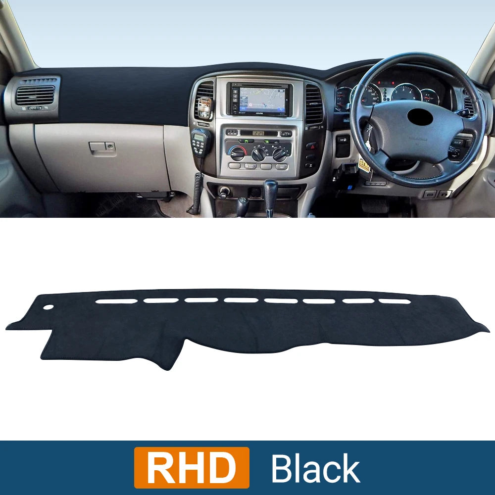 For Toyota Land Cruiser 100 LC100 1998-2003 2004 2005 2006 2007 Car Dashboard Cover Avoid Light Pad Anti-UV Carpet Non-Slip Mats