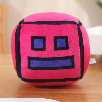 12cm Geometry Dash Plush Toys Cute Soft Stuffed Anime Game GD Dolls For Kid Birthday Christmas Gift Keepsake Decor