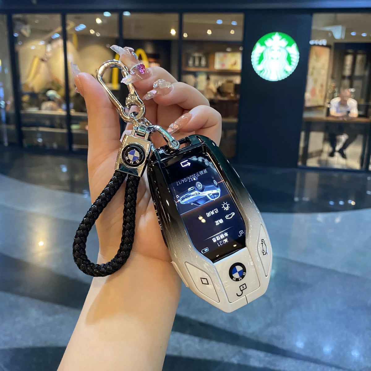 Car Key Case LCD Smart Remote Cover LED Display Shell Fob For BMW G11 G12 G30 G31 G01 G02 5 7 Series X5 X7 M5 M8 M760Li