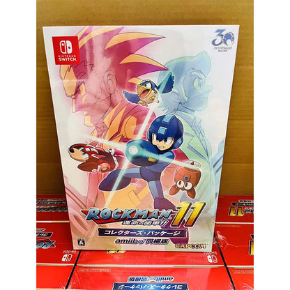 Nintendo Switch Rockman 11 Collector's Package The Gears of Fate! With Amiibo Megaman 11 Japan Versi