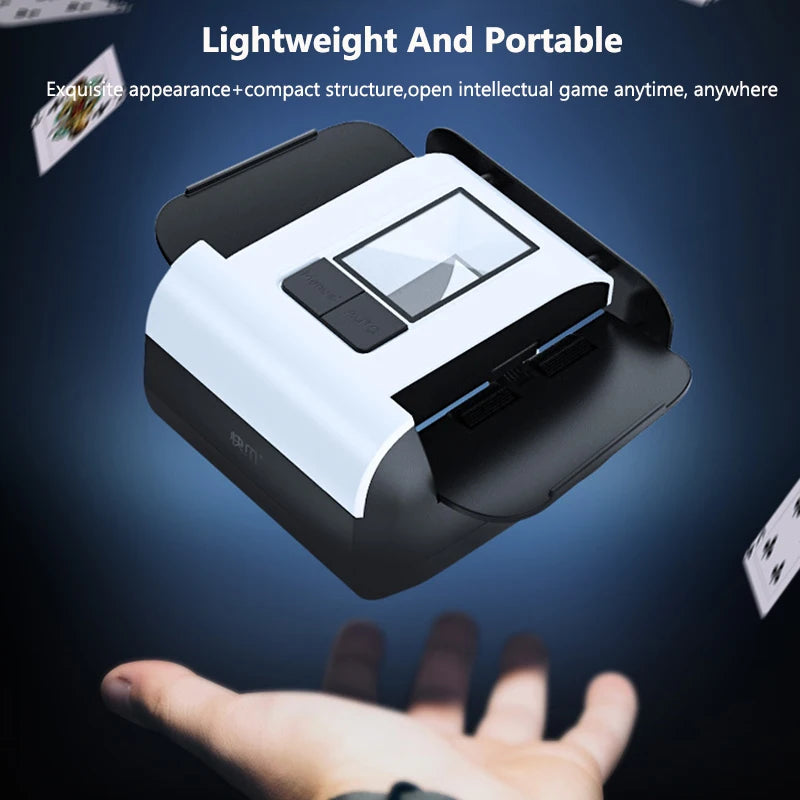 2000mAh Automatic Card Shuffler Rechargeable Electric Poker Card Shuffling Machine Auto Mixer Tool Device for Home Party Camping