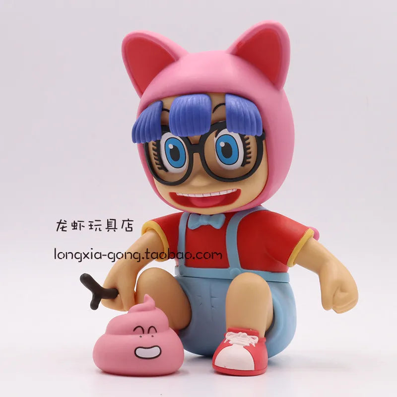 20cm Arale Dr Slump Special Edition Cartoon Stupid Superman Little Child Kawaii Statue Anime Figure Doll Decoration Kid Toy Gift