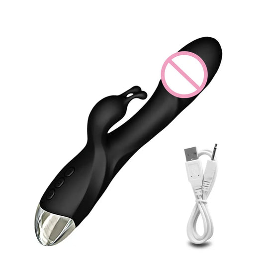 Rabbit G Spot Vibrator Powerful Clitoris Stimulator Vagina Nipple Massage Female Masturbator Dildo Silent Sex Toy for Women 18+
