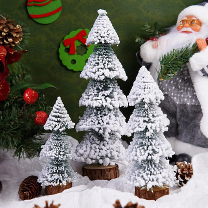 15/20/25/30CM Snow White Merry Christmas Decoration Christmas Tree Pine Ornament for Home Decor Party New Year Gift 2026 Navidad