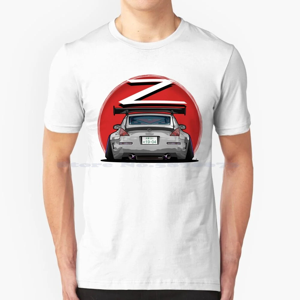 Nismo Fairlady 350z Z33 Gray 100% Cotton Hoodie 350z Nismo Z33 Midnight Blue Car Graphic Osmancetinyapici Gtr Power