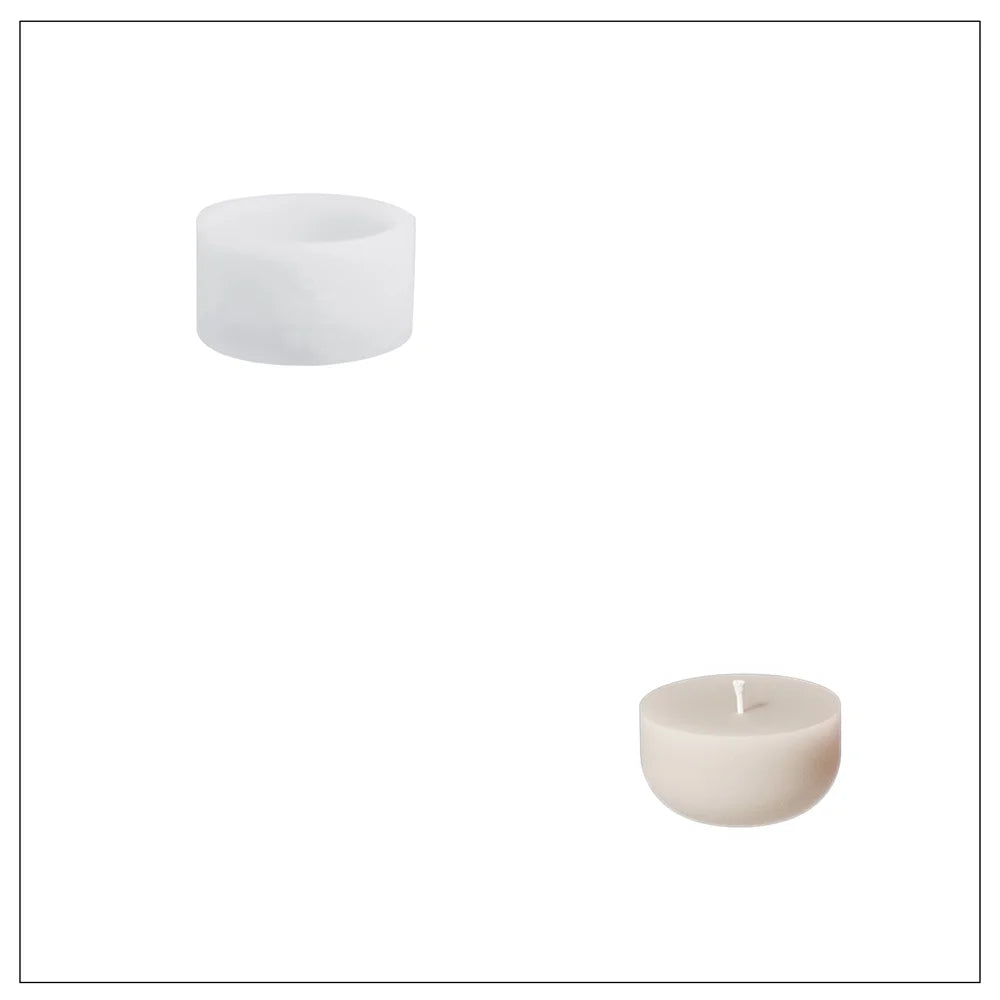 Christmas Twinkle Bauble Candle Jar Silicone Molds for Concrete Jesmonite Cement Reusable Candle Refill Mould DIY Xmas Gifts