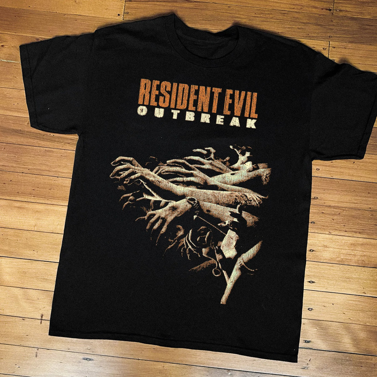 Resident Evil Outbreak Graphic Tee Cotton Men Women T-Shirt Vintage Streetwear