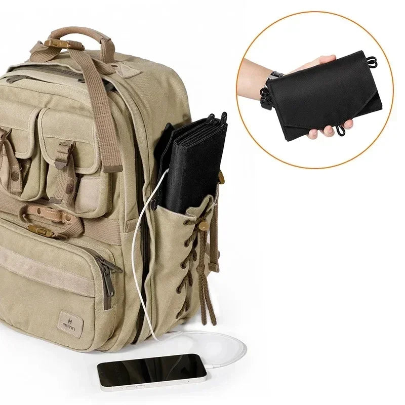 600W Foldable Solar Panel Emergency Solar Phone Charger 600W - Waterproof Foldable Panel with 5V USB for Blackouts & Outdoor