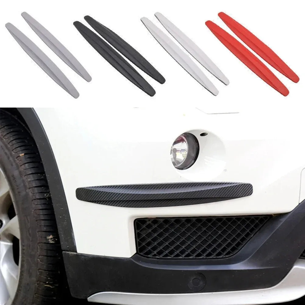 4/2 Piece Auto Car Bumper Protector Corner Guard Anti-Scratch Strips Sticker Protection Body Protector Molding Valance Chin
