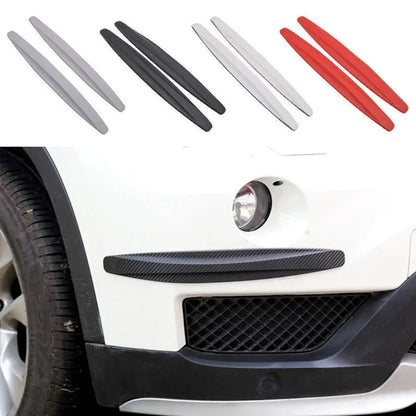 4/2 Piece Auto Car Bumper Protector Corner Guard Anti-Scratch Strips Sticker Protection Body Protector Molding Valance Chin