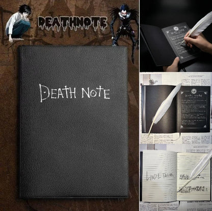 Death Note Anime Peripherals Notebook Quill Pen Cosplay Prop Party Supplies Animation Stationery Gift Creative Funny Toys