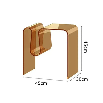 Luxury Transparent Acrylic Coffee Tables,Living Room Sofa Side,Small Table,Home Furniture,Bedroom Bedside Cabinet, Customized