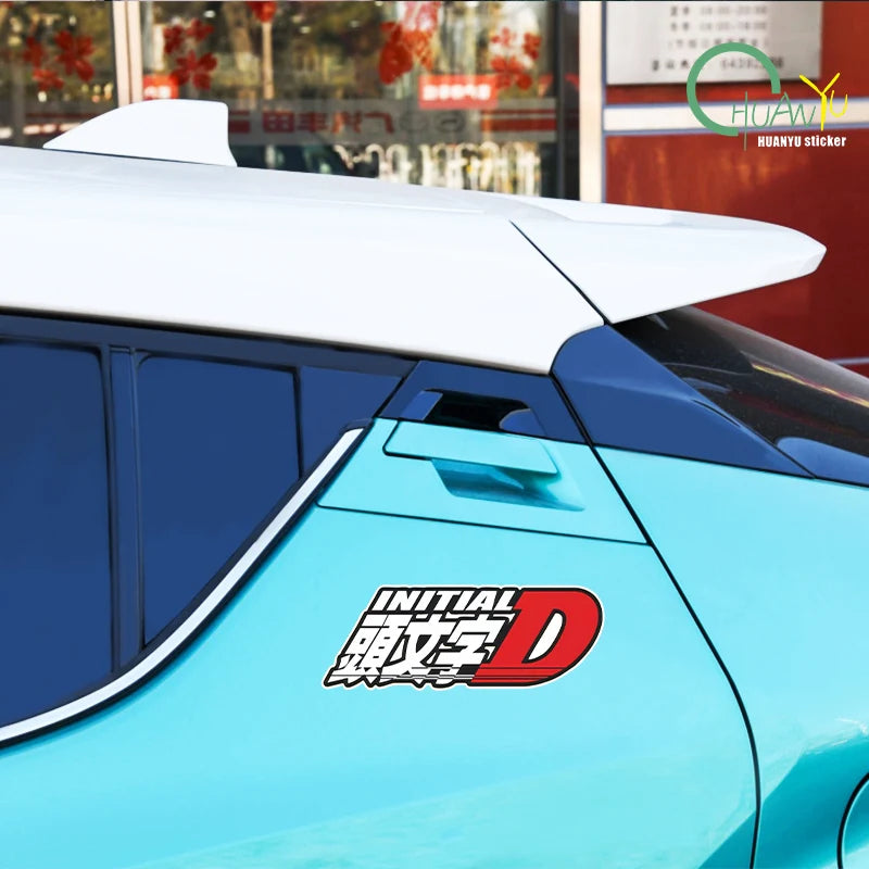 Wan'an Locomotive Head Text D Chicheng JDM Team Reflective Body Decoration Scratches Motorcycle Electric Car Sticker Drawing