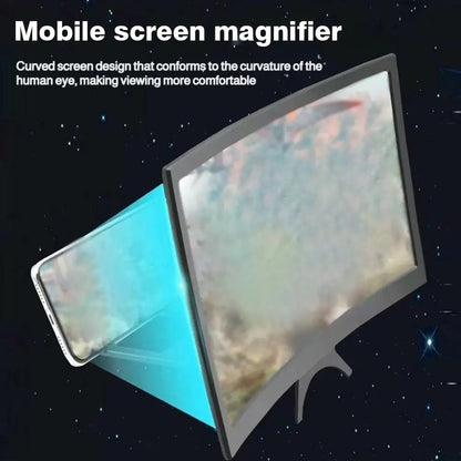 12 Inch Curved Mobile Phone Screen Magnifier HD Video Enlarger Foldable Portable Cell Phone Projector Eyes Protection