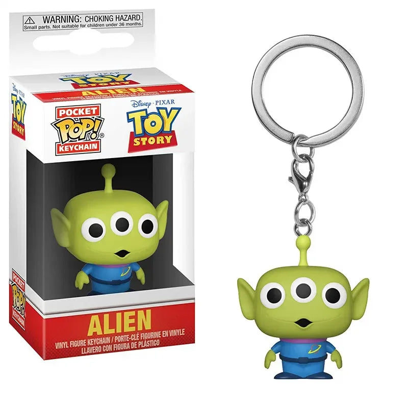 Funko POP Toy Story 4 Forky Slinky Dog Woody Buzz Lightyear Alien Keychain Action Figure Collection Model Toys for Children Gift