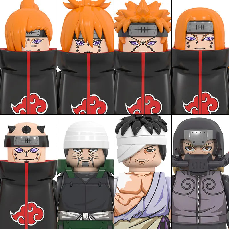 WM6152 Naruto Building Blocks Ootutuki Momoshiki Mitsuki Gaara Namikaze Minato Tobirama Action Figure Accessories For Kids