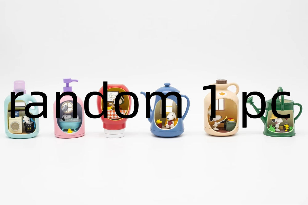 6pcs Anime Figure Dog Miniature Life Scene In Bottle Blind Box Cute Figurine Desktop Decoration Kids Toy Surprise Gift For Fans
