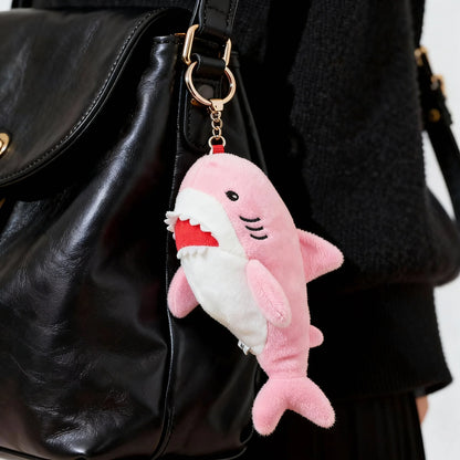Shark Plush Keychain Blue Grey Purple Mix Kawaii Stuffed Animal Toys Backpack Charm Boys Girls Kids Unique Design Birthday Gifts