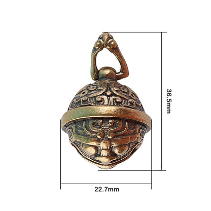 Brass Handicraft Die Casting Drop Bell Key Car Button Wind Bell Sect Bronze Bell Creative Gift Home Decoration Pendant