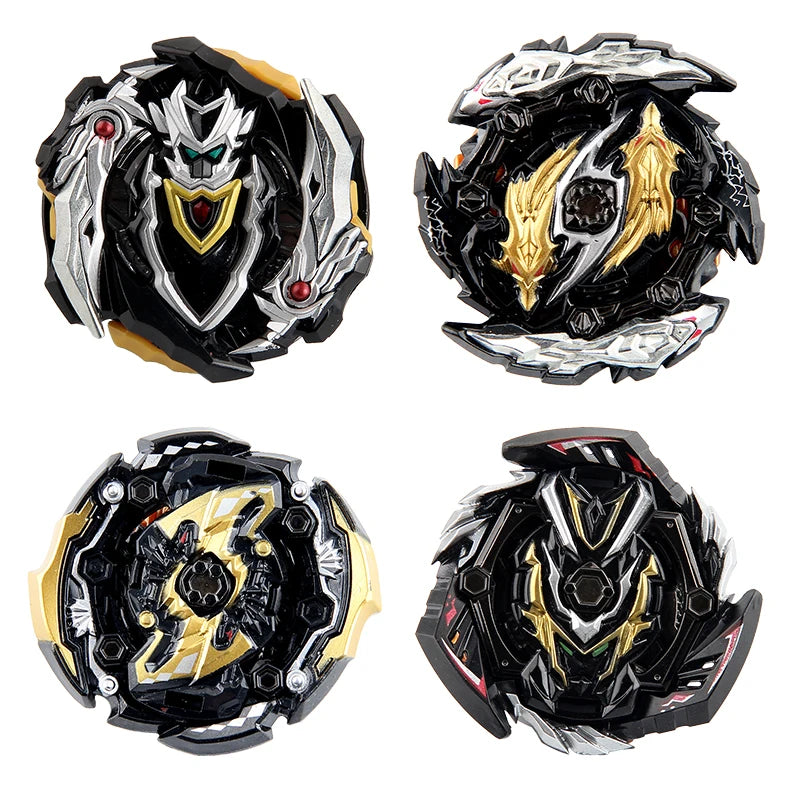 Black Limited Color Gyro 4PCS Spinning Top Toys Set
