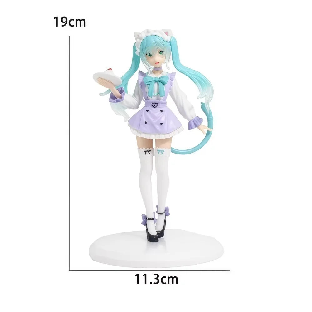 Hot Kawaii Girl Hatsune Miku Anime Figure Fashion Subclture Miku Action Figure Birthday Gift PVC Collection Model Doll Toys