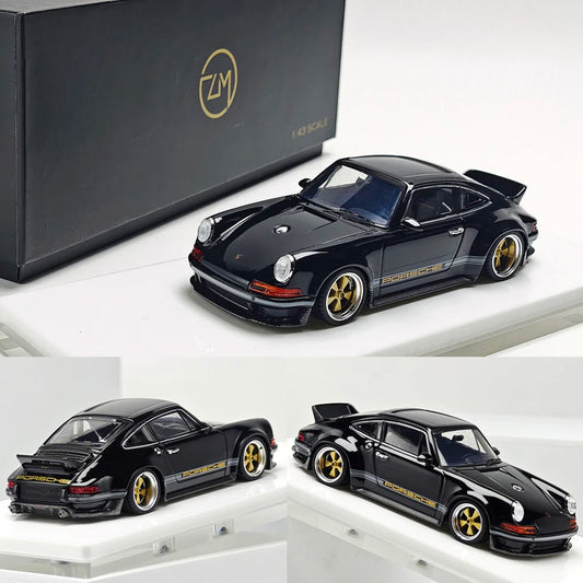 Zincit Model 1/43 Singer DLS Diecast Car Alloy Miniature with Display Case, Limited Collectible Gift for Men
