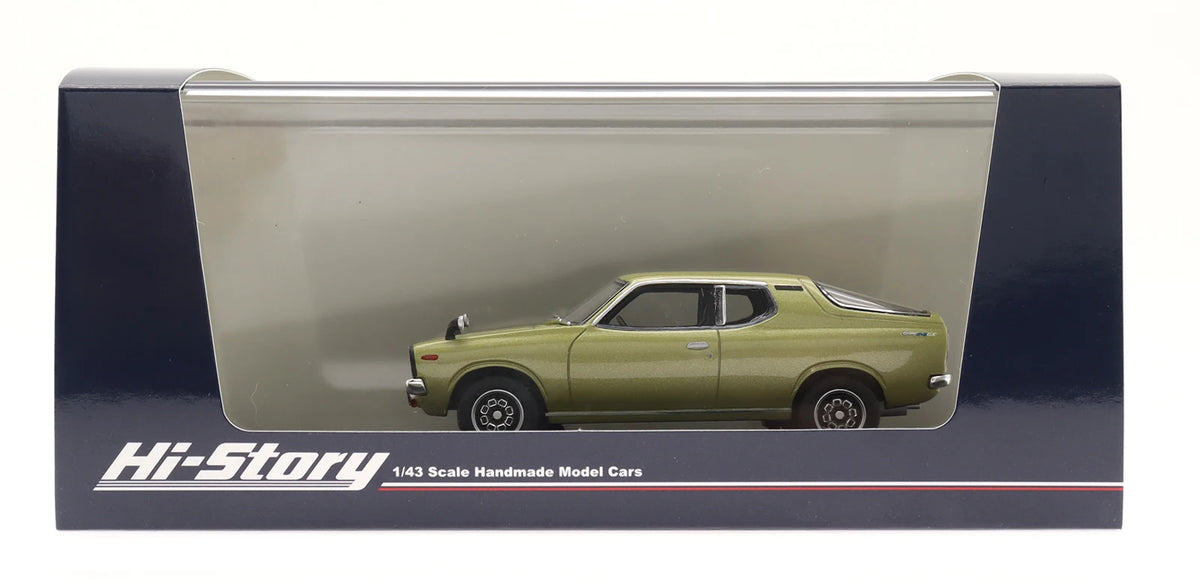 1:43 Hi Story for Nissan Cherry F2 COUPE GX 1974 Resin Car Model Vehicles High End Car Toys Model Collection Decoration Gift
